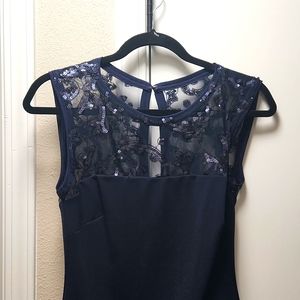 Navy blue dress